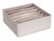 Pudła i pojemniki do przechowywania - Beżowy organizer do szuflady z przegródkami Bigso Box of Sweden Drawer, 29x11 cm - miniaturka - grafika 1