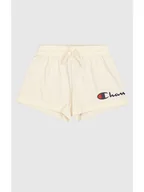 Spodenki damskie - Champion Szorty dresowe w kolorze kremowym - miniaturka - grafika 1
