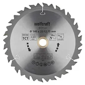 Tarcze do pił - WOLFCRAFT Piła tarczowa widia śr. 140 śr. 275 x 24 mśr. 8 zębów 6731000 - miniaturka - grafika 1