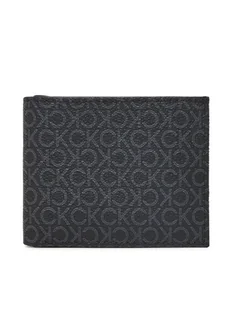 Calvin Klein Portfel męski Classic Mono Bifold 5Cc W/Coin K50K512845 Czarny - Portfele - miniaturka - grafika 1