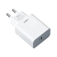 Ładowarki do telefonów - Remax szybka ładowarka sieciowa EU USB Typ C Power Delivery 18W biały (RP-U46 white) - miniaturka - grafika 1