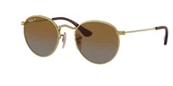 Okulary przeciwsłoneczne - Okulary przeciwsłoneczne dla dzieci Ray-Ban Kids RJ9547S Junior Round 223/T5 Złoto Lens Width: 50 Bridge: 13 Temple: 120 - miniaturka - grafika 1