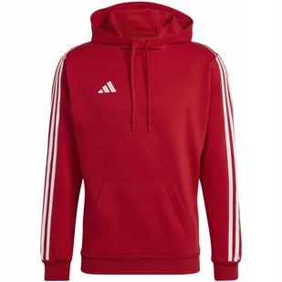 Bluza męska adidas Tiro 23 League Sweat Hoodie czerwono-biała HS3600 XL - Bluzy męskie - miniaturka - grafika 1