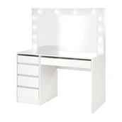 Toaletki - Hollywood XL Halmar Toaletka z Lustrem i Oświetleniem Halmar Biały - miniaturka - grafika 1