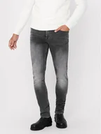 Spodnie męskie - Only & Sons Jeansy Loom 22017103 Szary Slim Fit - miniaturka - grafika 1