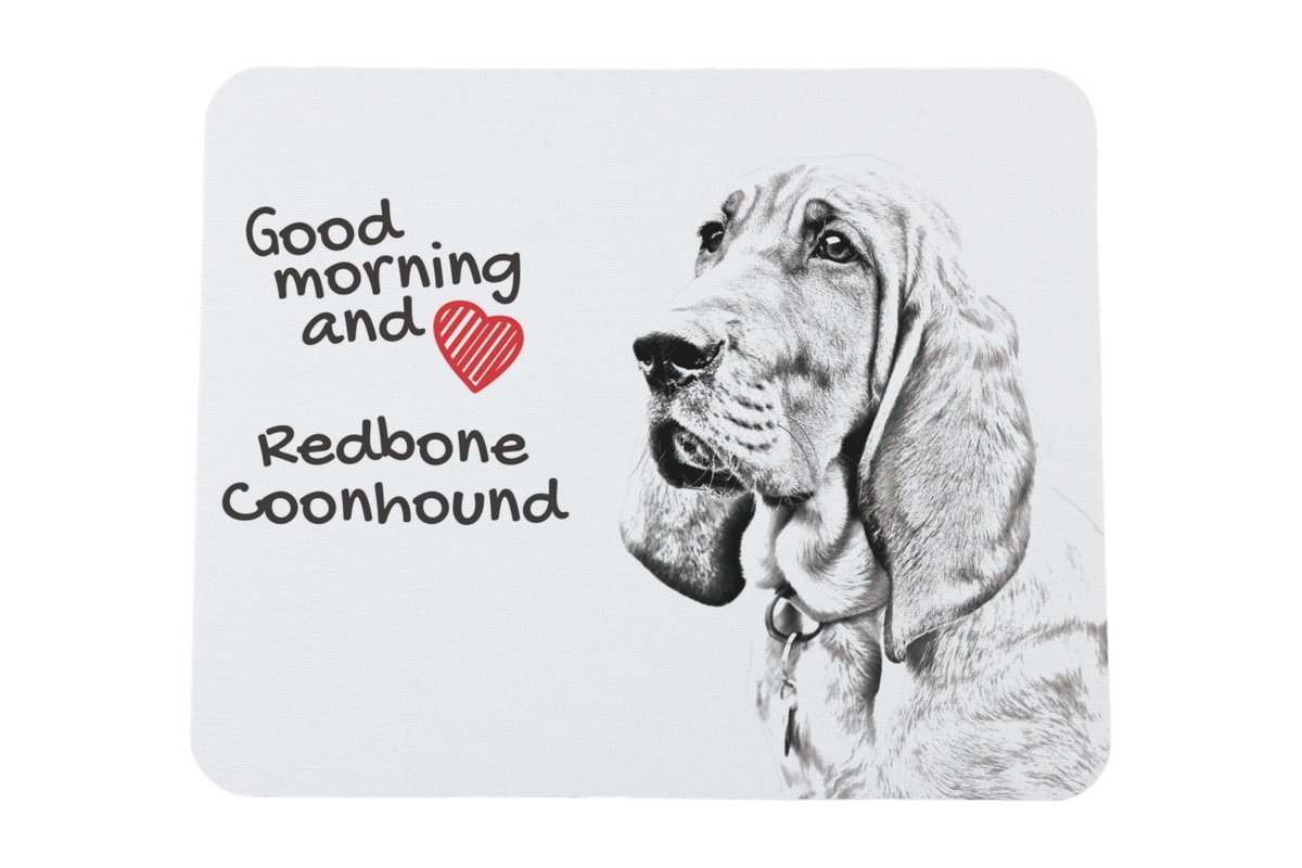 Redbone Coonhound podkładka pod mysz z psem Art-Dog