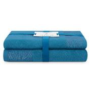 Ręczniki - Ręcznik ALLIUM kolor niebieski styl klasyczny 50x90+70x130 ameliahome - TOWEL/AH/ALLIUM/MARIN/SET50x90+70x130 - miniaturka - grafika 1