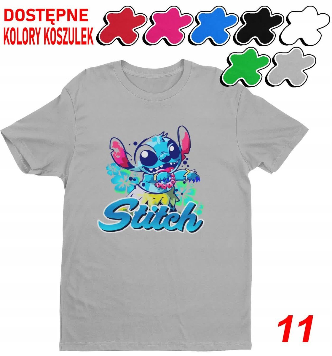 Koszulka Dziecięca Z Nadrukiem Stitch Stich Angel Dużo Wzorów -M 134-140