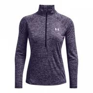 Bluzy sportowe damskie - Damska bluza treningowa UNDER ARMOUR Tech 1/2 Zip - Twist - miniaturka - grafika 1