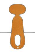 Chusty do noszenia dzieci - Antypotowa wkładka do fotelika SimpleWool 9-25 G1+ - Pomarańczowy - miniaturka - grafika 1