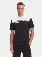 Koszulki męskie - Karl Lagerfeld Jeans T-Shirt A3M17004 Czarny Regular Fit - miniaturka - grafika 1