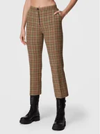 Spodnie damskie - Pinko Spodnie materiałowe Gaio 1G1835 A07Q Beżowy Slim Fit - miniaturka - grafika 1