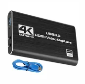 Huby USB - VIDEO GRABBER 4K PROSTOKĄTNY VICTOR-HDMI-1 - miniaturka - grafika 1