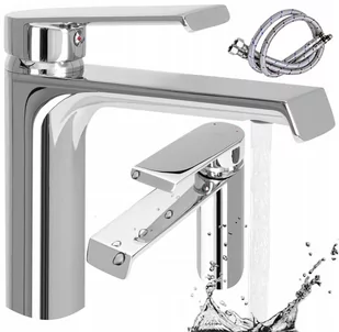 Rea Bateria umywalkowa Hass Chrome Niska B6206 - Baterie umywalkowe - miniaturka - grafika 1