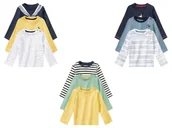 Bluzki dla niemowląt - lupilu® Koszulki niemowlęce z biobawełny, 3 sztuki - miniaturka - grafika 1