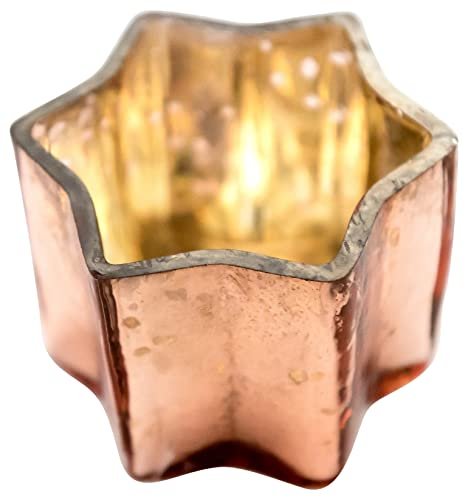 Insideretail insider etail Wedding Teal Skating Holders Copper, szkło, złoty, 7 x 7 x 7 cm, 48-jednostek 700457-48COP-HP