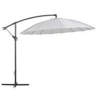 Parasole - Beliani Parasol ogrodowy 268 cm jasnoszary CALABRIA II - miniaturka - grafika 1