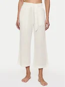 Spodnie damskie - Triumph Spodnie materiałowe Summer 10222571 Écru Relaxed Fit - miniaturka - grafika 1