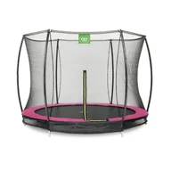 Trampoliny - Exit Trampolina naziemna Silhouette ø305cm z siatką zabezpieczającą różowa - miniaturka - grafika 1
