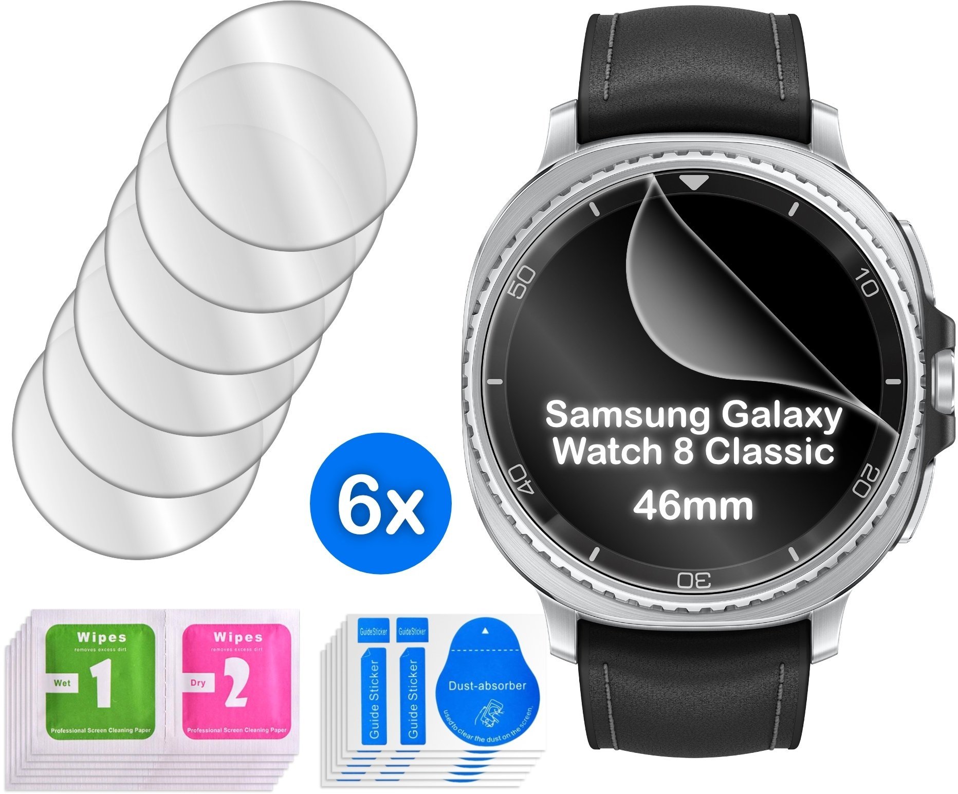 krainaGSM FOLIA do Samsung Galaxy Watch 8 Classic 46mm HYDROŻELOWA na ekran 6 sztuk