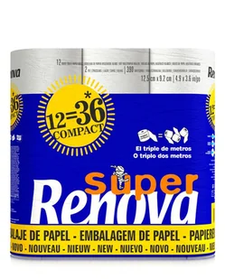 Papier toaletowy Renova Super Compact 12R - Papier toaletowy - miniaturka - grafika 1