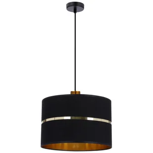 Wisząca lampa abażurowa w stylu czarny glamour + złoto C3-L25 - Lampy sufitowe Wisząca lampa abażurowa w stylu czarny glamour + złoto C3-L25 - Lampy sufitowe - miniaturka - grafika 1