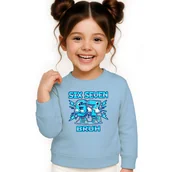 Bluzy dla dziewczynek - BLUZA DZIECIĘCA 67 SIX SEVEN VIRAL BRUH 122-128 DLA CHŁOPCA DZIEWCZYNKI - miniaturka - grafika 1