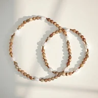 Bransoletki - RAZEM TANIEJ: bransoletka na nogę i na rękę : perły, jaspis, hematyt - miniaturka - grafika 1