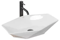 Umywalki - Umywalka Nablatowa Rea Vegas Biała - miniaturka - grafika 1