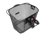 Koszyki rowerowe - Kosz przód siatka czarny na klik HT-512 - miniaturka - grafika 1