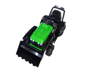Traktor na Akumulator ZP1001B Z Łyżką Klakson Zielony - Tory, garaże, parkingi - miniaturka - grafika 1
