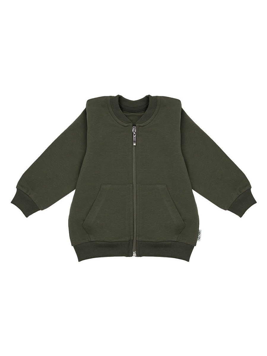 Chłopięca bluza bomberka ze stójką khaki Nicol,r.80