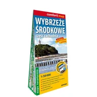 Przewodniki - Wybrzeże Środkowe część zachodnia laminowana mapa turystyczna 1:50 000 - opracowanie zbiorowe - książka - miniaturka - grafika 1