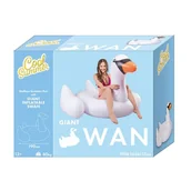 Materace dmuchane i koła do pływania - TM Toys Materac dmuchany - łabędź GIGANT, 190x165x115 cm - miniaturka - grafika 1