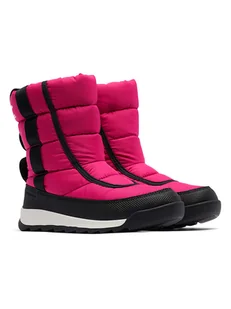 Sorel Kozaki zimowe "Whitney II Puffy" w kolorze czarno-różowym - Kozaki damskie - miniaturka - grafika 1