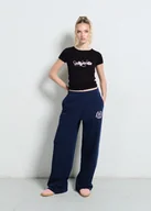 Spodnie damskie - Granatowe spodnie dresowe lh university - miniaturka - grafika 1