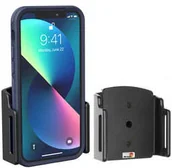 Uchwyty samochodowe do telefonów - Uchwyt uniwersalny regulowany do Apple iPhone 14 bez futerału oraz w futerale lub etui o wymiarach: 70-83 mm (szer.), 6-10 mm (grubość). - miniaturka - grafika 1