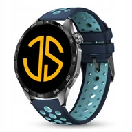 Akcesoria do smartwatchy - PASEK SILIKONOWY 22mm - GRANAT-ZIELONY - miniaturka - grafika 1
