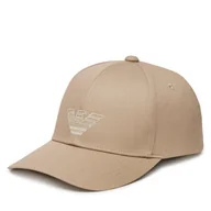 Czapki męskie - Czapka z daszkiem Emporio Armani EX000005 AF12610 U6213 Beżowy - miniaturka - grafika 1