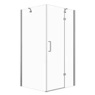 Kabiny prysznicowe - Kabina prysznicowa SEVANTE ROSA 100x80cm prostokątna uchylna chrom ze wspornikami 1 szt. - miniaturka - grafika 1