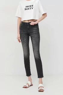 Spodnie damskie - Armani Exchange jeansy damskie medium waist - grafika 1