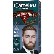 Farby do włosów i szampony koloryzujące - DELIA Cosmetics Cosmetics Cameleo Men Hair Colour Cream M) farba do włosów 5.0 Light Brown 30ml - miniaturka - grafika 1