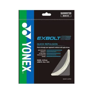 Naciąg Do Badmintona Yonex Exbolt 65 Biały 10 M - Badminton - miniaturka - grafika 1