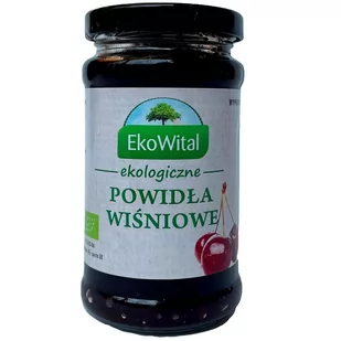 EKOWITAL Powidła wiśniowe BIO 250g - Konfitury, marmolady, powidła - miniaturka - grafika 1