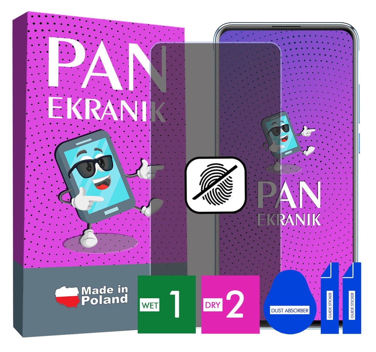 FOLIA 5D PRYWATYZUJĄCA MATOWA DO HTC DESIRE 20 PRO CAŁY EKRAN ORYGINALNA