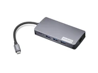 Stacje dokujące i replikatory portów - Lenovo GX91M73946 stacja dokująca Przewodowa USB 3.2 Gen 1 (3.1 Gen 1) Type-C Szary - miniaturka - grafika 1