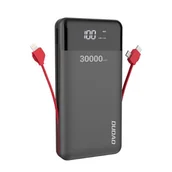 Powerbanki - Dudao K1Max Powerbank 30000mAh czarny z wbudowanymi kablami 3w1 - miniaturka - grafika 1