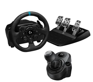 Logitech G923 z pedałami do PS5, PS4, PC Force Feedback + Driving Force Shifter - Kontrolery gier na PC - miniaturka - grafika 1