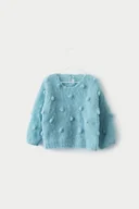 Swetry dla chłopców - Sweterek Chmurka - Turkus - miniaturka - grafika 1