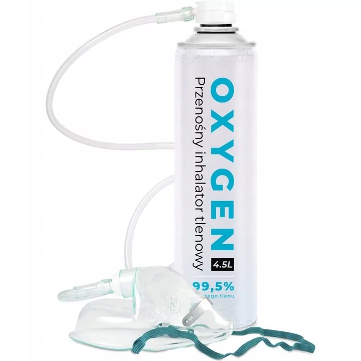 Oxygen Medikopter Tlen Inhalacyjny 4500 ml Przenośny inhalator tlenowy